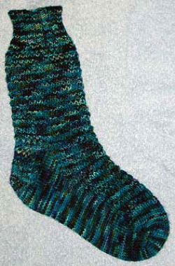 Roman Rib Stitch Toe-up Socks